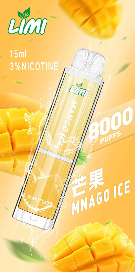 【LIMI拋棄式8000口】LIMI 發光拋棄式一次性電子煙 台灣現貨