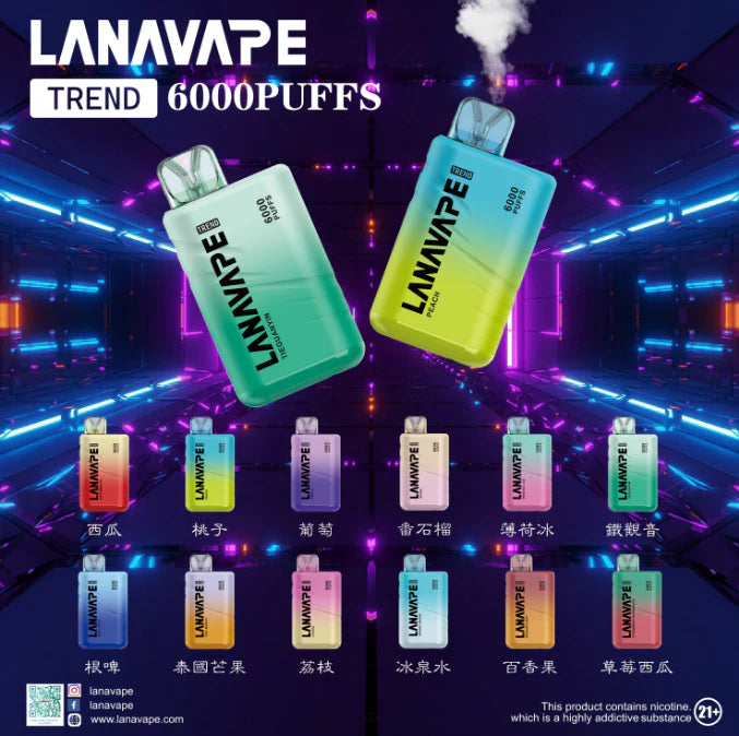 【LANA拋棄式6000口】官方正品Lana一次性電子煙#台灣現貨#