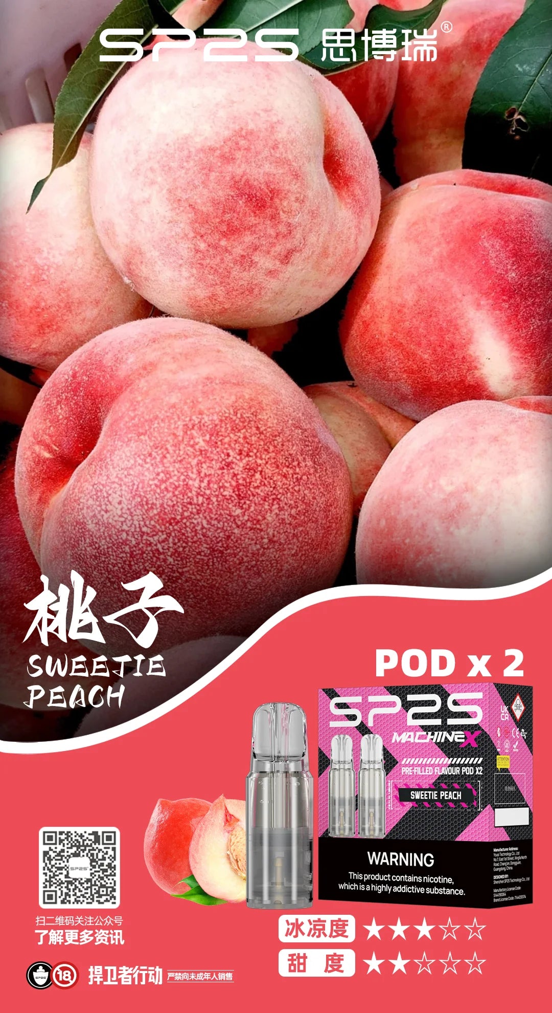 SP2S思博瑞電子煙MAX專用煙彈 | 一盒兩顆 4ml（單顆）買五盒贈一隻主機