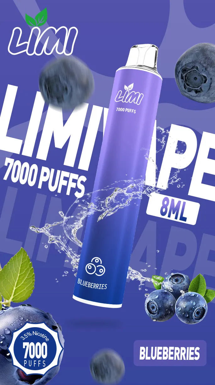 【LIMI拋棄式 7000口】Limi一次性電子煙 煙油容量更高 口味更優化 台灣現貨
