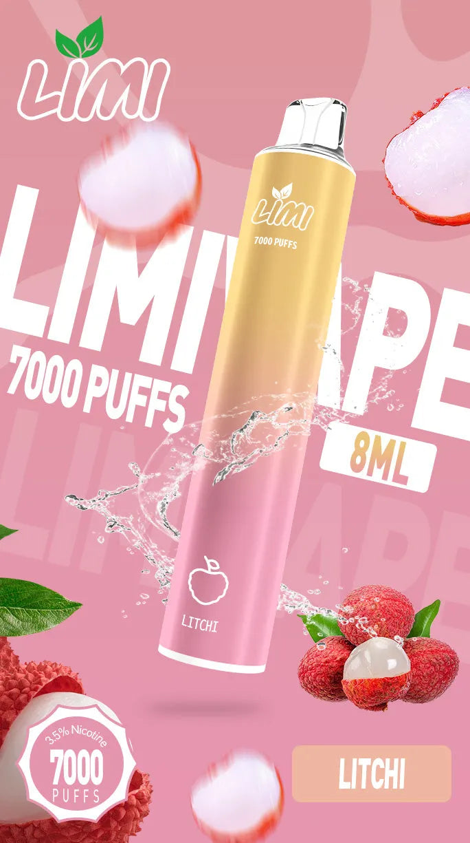 【LIMI拋棄式 7000口】Limi一次性電子煙 煙油容量更高 口味更優化 台灣現貨