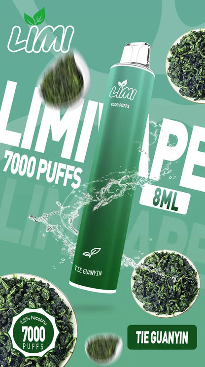 【LIMI拋棄式 7000口】Limi一次性電子煙 煙油容量更高 口味更優化 台灣現貨