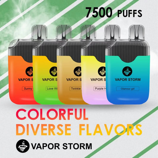 【VAPOR STORM拋棄式7500口】Vapor Storm風暴7500口 一次性電子煙 可充電