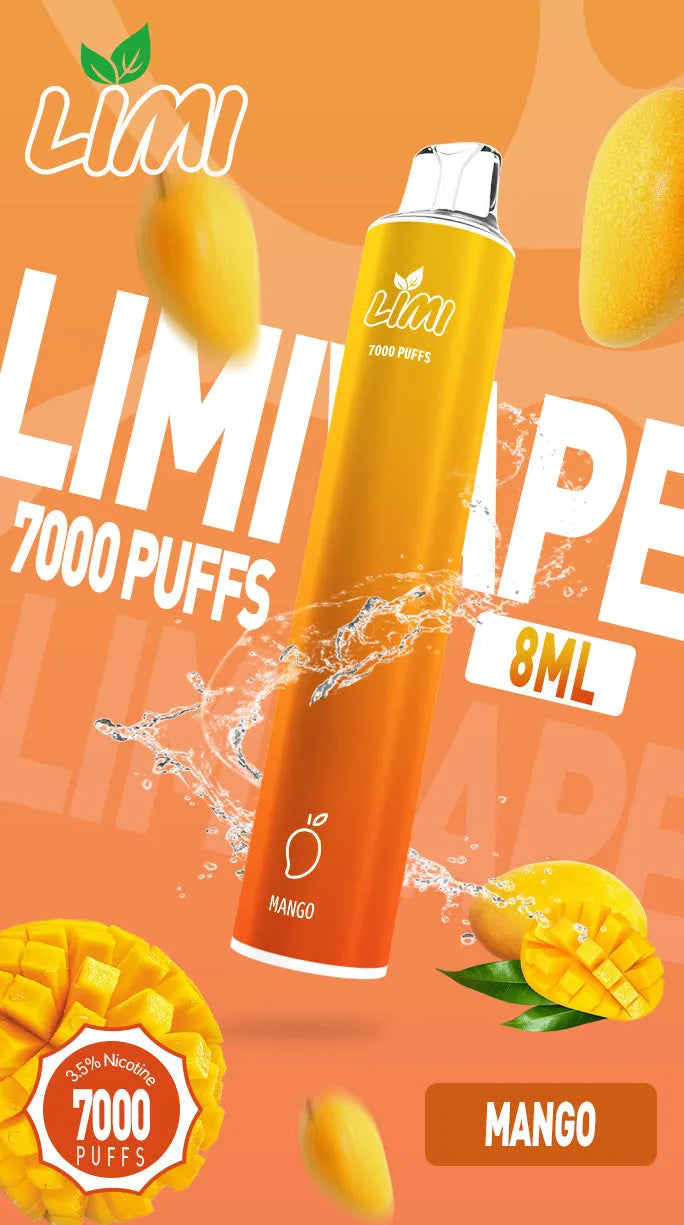 【LIMI拋棄式 7000口】Limi一次性電子煙 煙油容量更高 口味更優化 台灣現貨