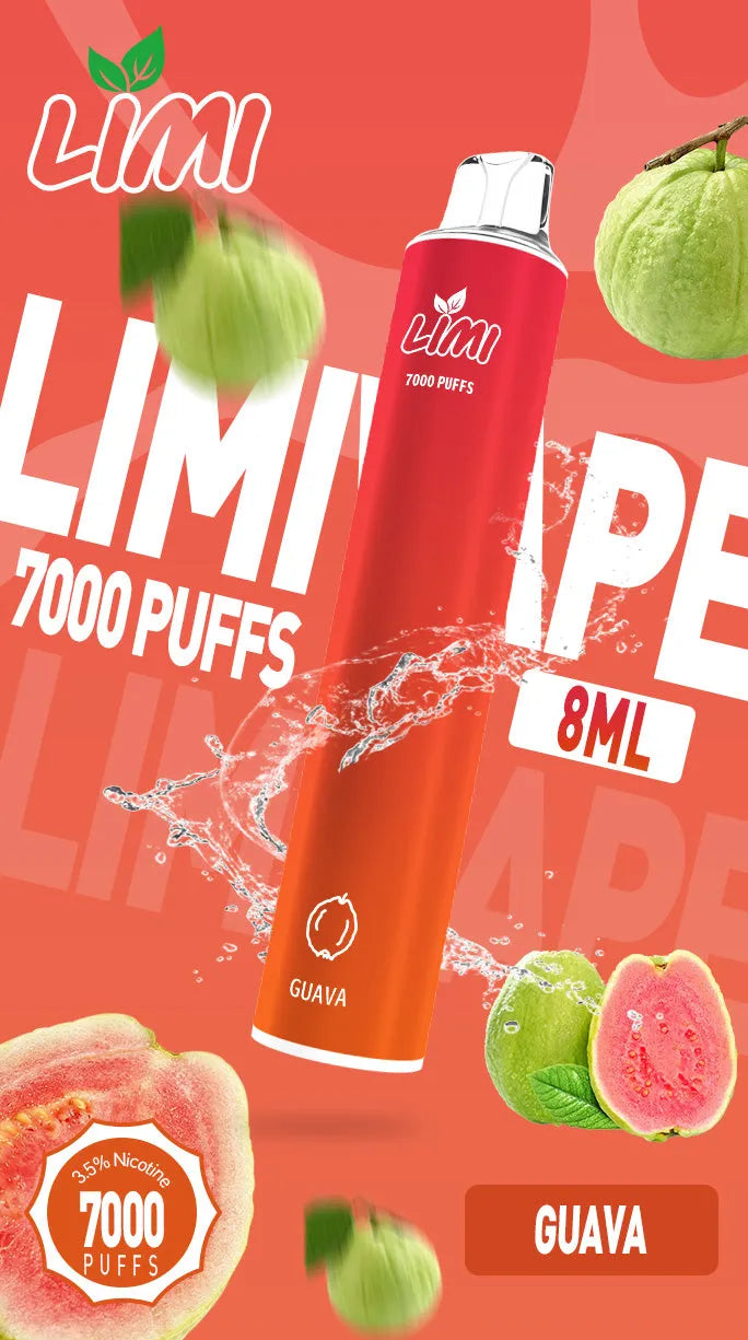 【LIMI拋棄式 7000口】Limi一次性電子煙 煙油容量更高 口味更優化 台灣現貨