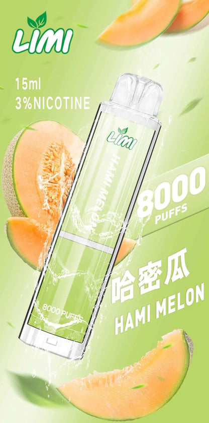 【LIMI拋棄式8000口】LIMI 發光拋棄式一次性電子煙 台灣現貨