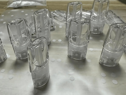 【TUTX白底側注油空彈】一代主機通用側灌油空倉2ml 不漏油不吃油 獨立包裝 最低30入組