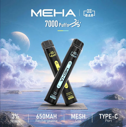 【MEHA拋棄式7000口】MEHA XBAR小黑條一次性電子煙 16款口味 台灣現貨