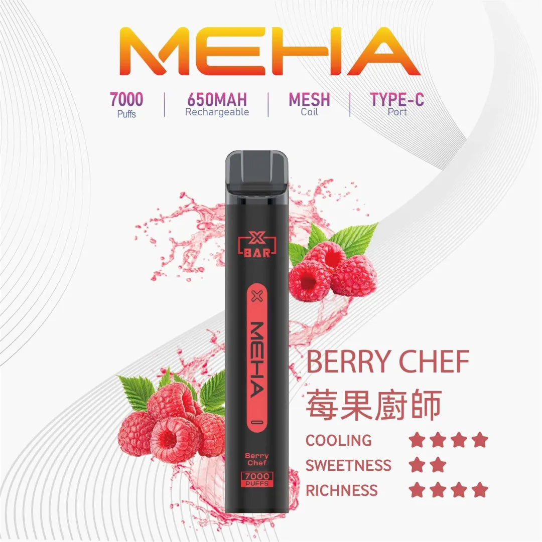 【MEHA拋棄式7000口】MEHA XBAR小黑條一次性電子煙 16款口味 台灣現貨