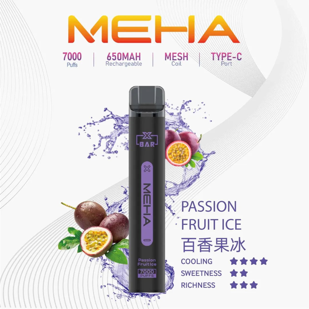 【MEHA拋棄式7000口】MEHA XBAR小黑條一次性電子煙 16款口味 台灣現貨