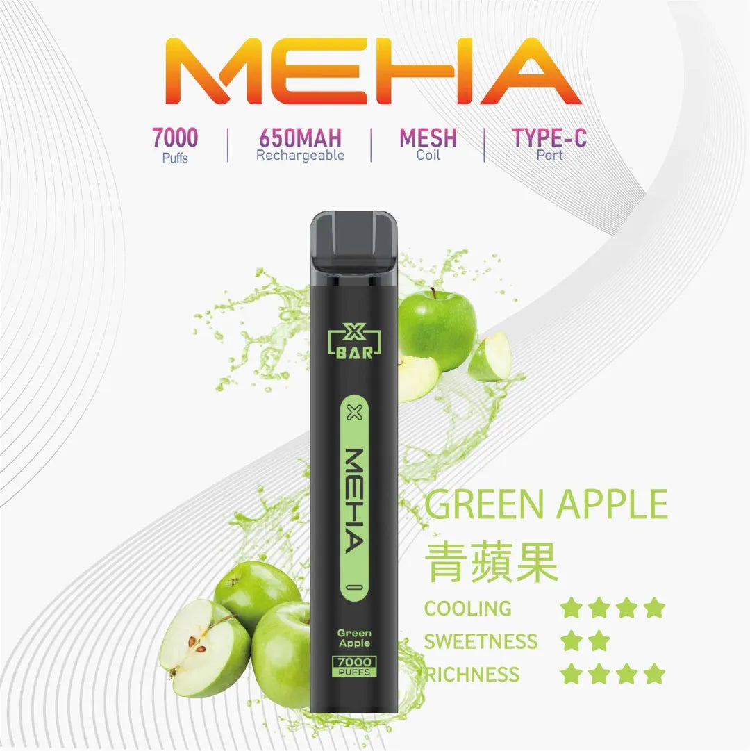 【MEHA拋棄式7000口】MEHA XBAR小黑條一次性電子煙 16款口味 台灣現貨