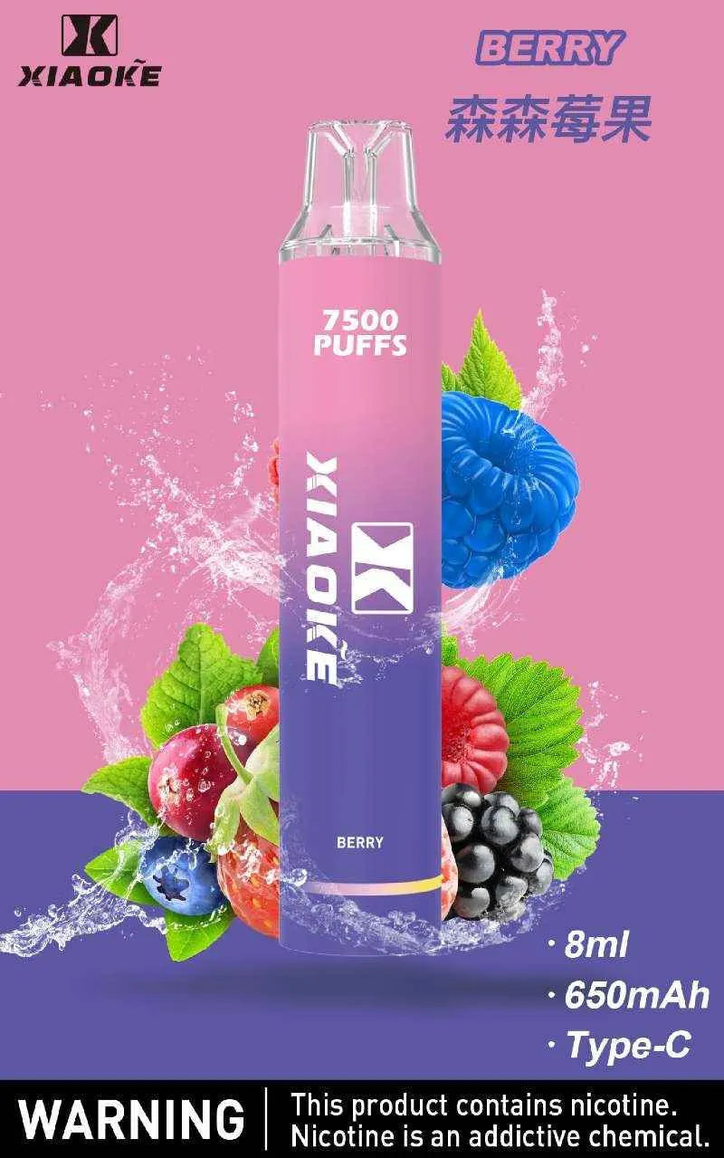 【XIAOKE拋棄式 7500口】梟客Xiaoke一次性電子霧化棒 台灣現貨