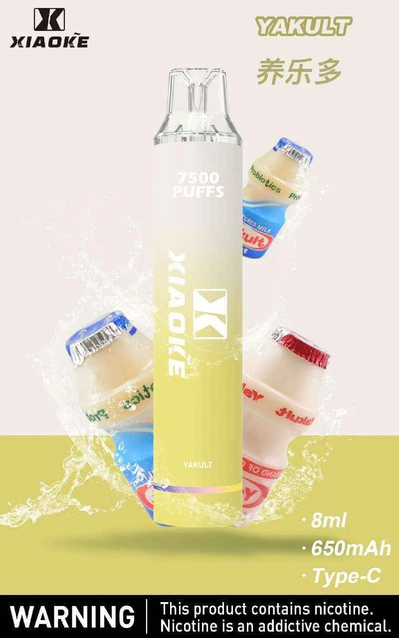 【XIAOKE拋棄式 7500口】梟客Xiaoke一次性電子霧化棒 台灣現貨