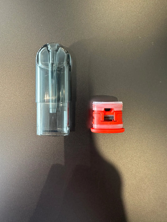 【五六代一次性空倉/空彈3ml】紅色底座 五代上下分離空彈 適用於五、六代設備 不漏油 百入組