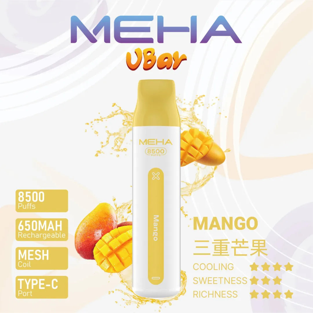 【MEHA拋棄式8500口】魅嗨Meha一次性霧化棒8500口