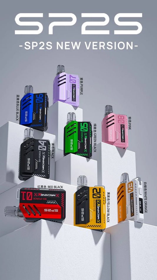 【SP2S MAX 換彈式主機】Sp2s MAX系列新款帶屏套裝 6W/17W雙檔調節 盒子棉網芯換彈式