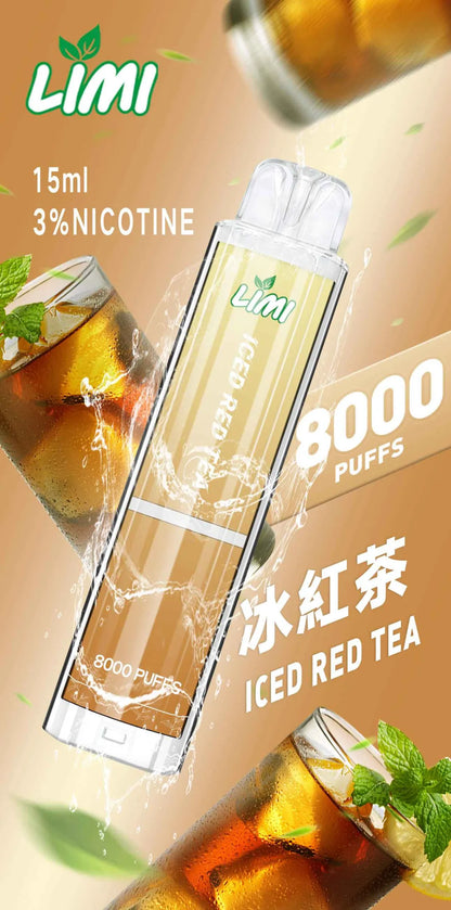 【LIMI拋棄式8000口】LIMI 發光拋棄式一次性電子煙 台灣現貨