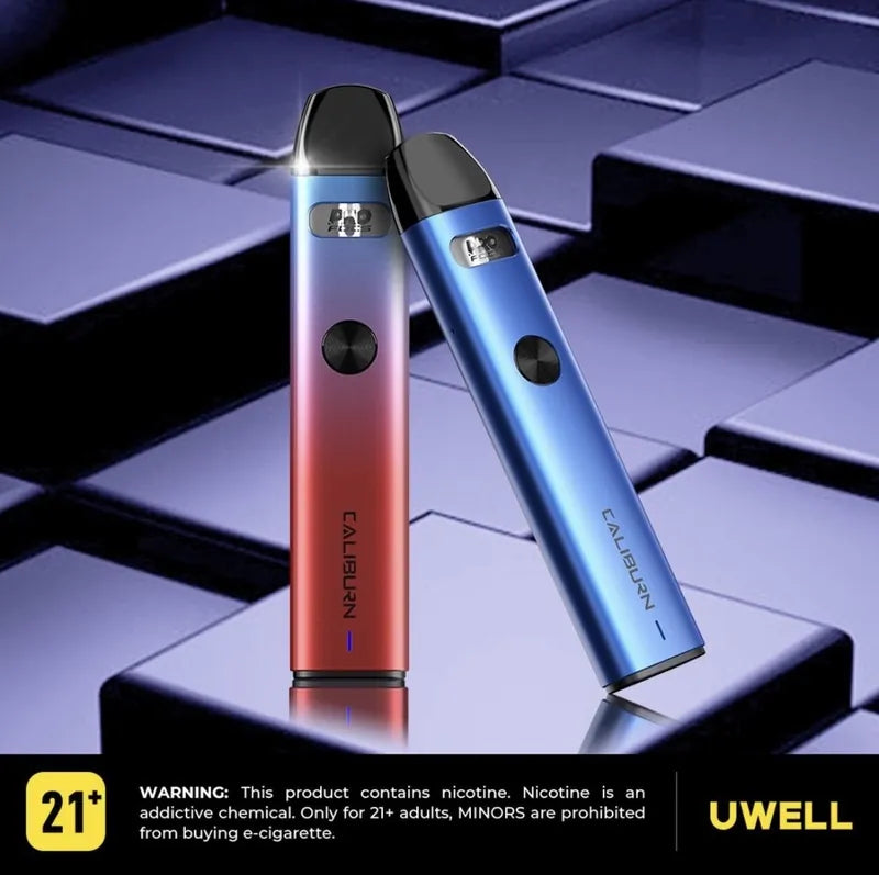 【Uwell咖哩A2注油主機套裝】Uwell Caliburn A2咖哩棒/電子煙主機套裝/A2空倉(4入組）