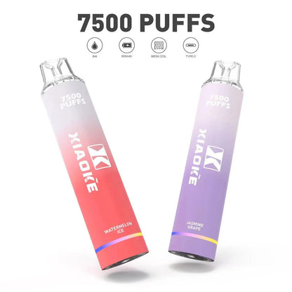【XIAOKE拋棄式 7500口】梟客Xiaoke一次性電子霧化棒 台灣現貨