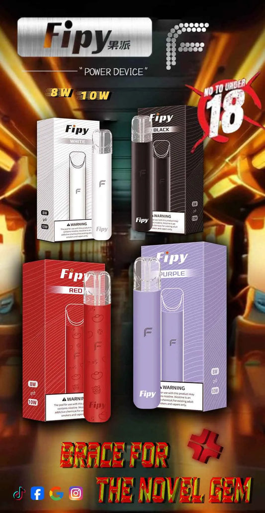 FIPY果派主機/通用一代煙彈｜雙檔功率＋炫彩燈效