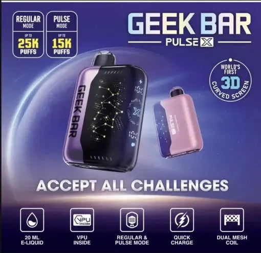 【GEEK BAR Pulse X 拋棄式25000口】美國爆品GEEK BAR Pulse X 25000口 脈