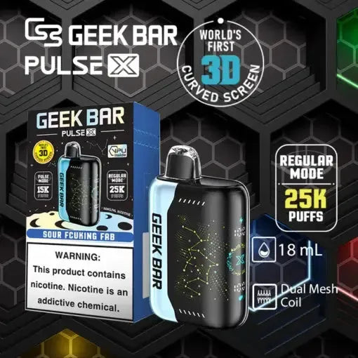 【GEEK BAR Pulse X 拋棄式25000口】美國爆品GEEK BAR Pulse X 25000口 脈