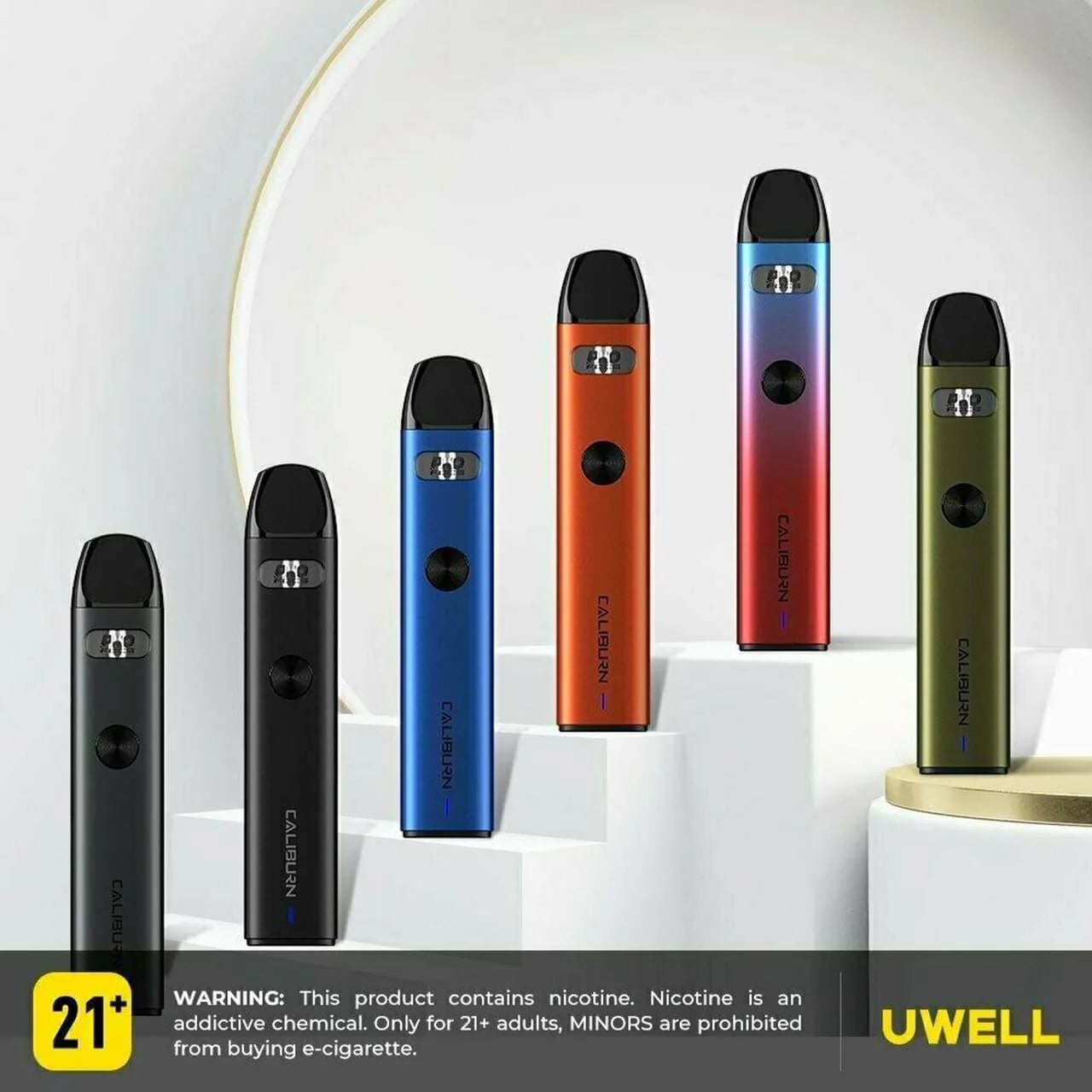 【Uwell咖哩A2注油主機套裝】Uwell Caliburn A2咖哩棒/電子煙主機套裝/A2空倉(4入組）