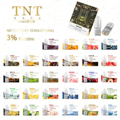 【TNT一代煙彈】三入組 4ml一顆 通配一代relx/sp2一代主機 即插即用煙彈