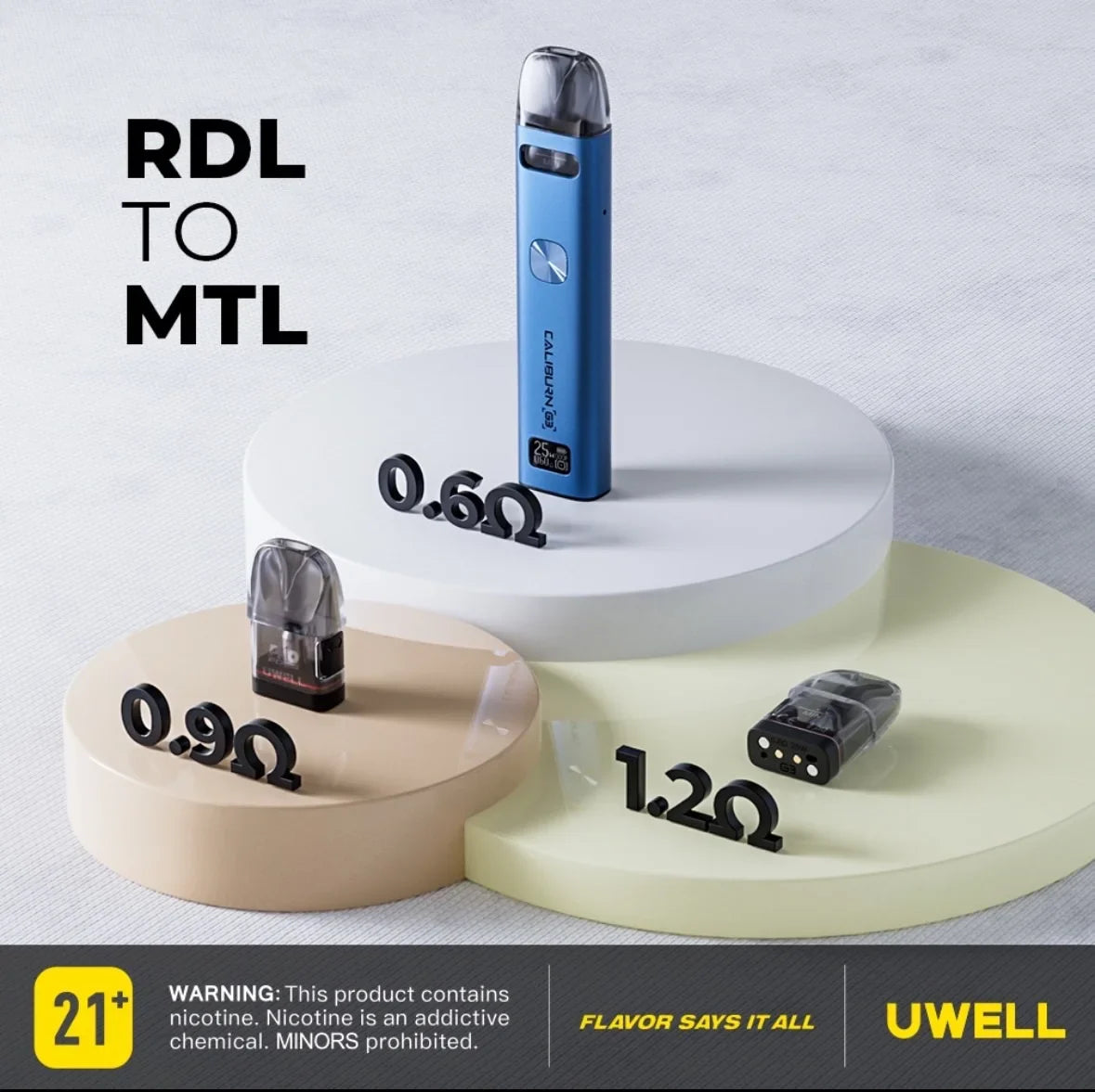 【Uwell Caliburn G3注油主機/G3空倉】Uwell咖喱G3 kit主機套裝 4入組