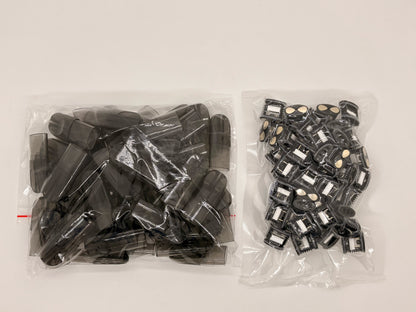 五六代適配上下分離式1.2ML空彈|白色陶瓷芯 黑色半透明殼 50入組/100入組|適用RELX等五六代主機電子煙